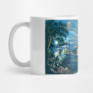 Steamboats on the Mississippi, Rounding a Bend Mug